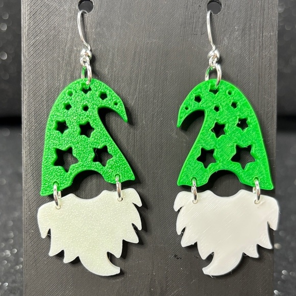 Jewelry - 🎄 Green Hat Christmas Gnome Earrings 🎅✨
